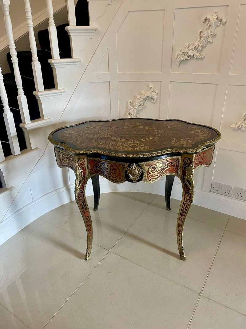Antique French Boulle Centre Table